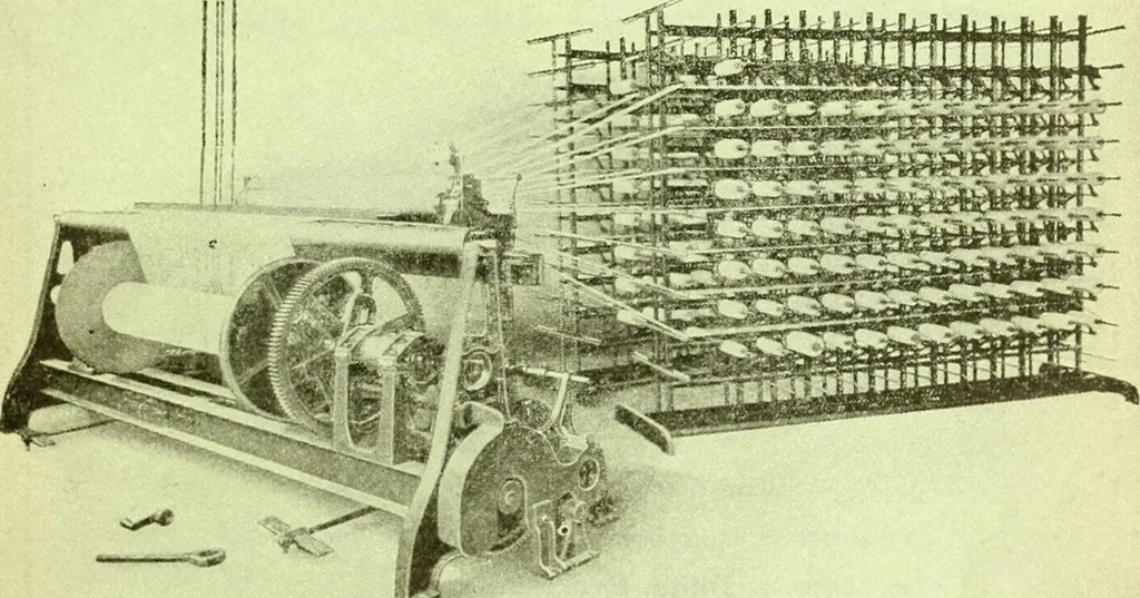 An illustration from Official American textile directory; containing reports of all the textile manufacturing establishments in the United States and Canada, together with the yarn trade index ... Comp. annually by the Textile world journal, 1914, leaf 12