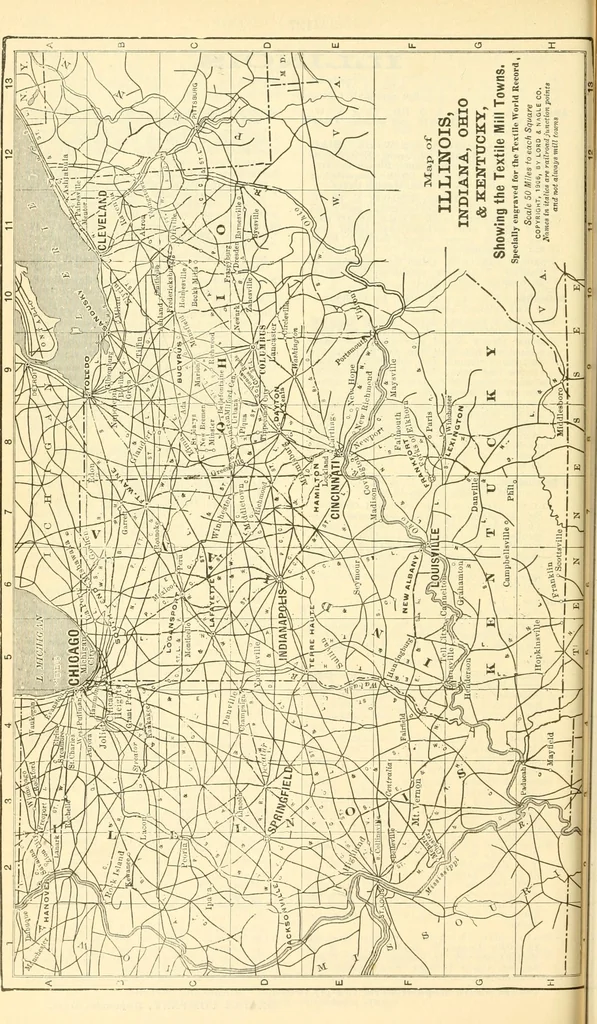 An illustration from Official American textile directory; containing reports of all the textile manufacturing establishments in the United States and Canada, together with the yarn trade index ... Comp. annually by the Textile world journal, 1914, leaf 125