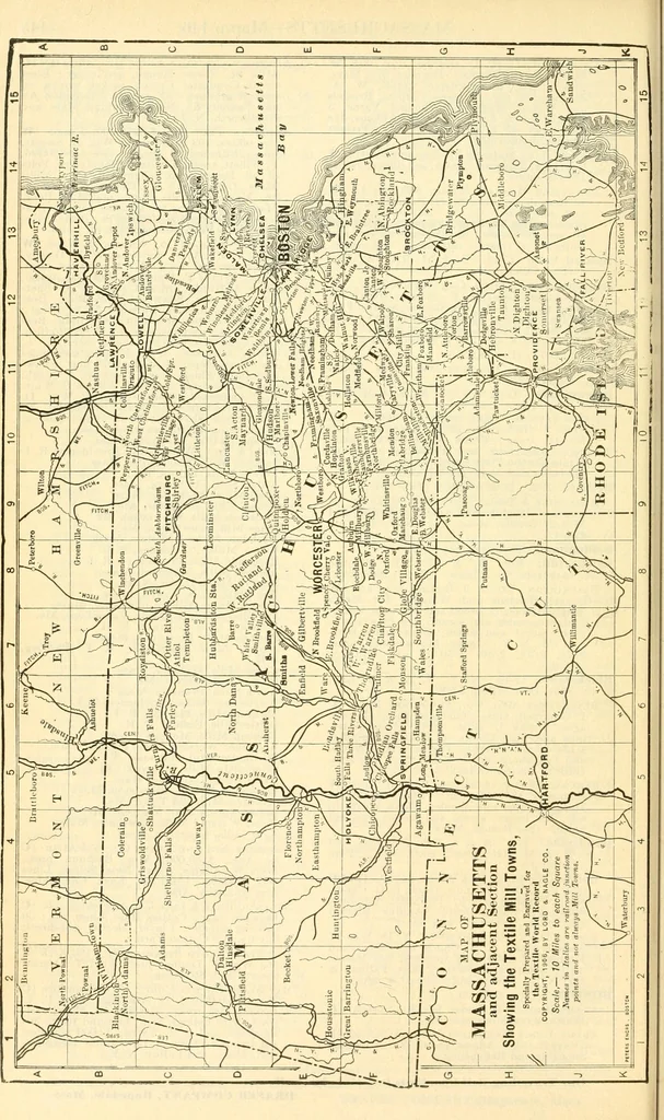 An illustration from Official American textile directory; containing reports of all the textile manufacturing establishments in the United States and Canada, together with the yarn trade index ... Comp. annually by the Textile world journal, 1914, leaf 143
