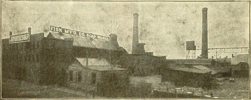 An illustration from Official American textile directory; containing reports of all the textile manufacturing establishments in the United States and Canada, together with the yarn trade index ... Comp. annually by the Textile world journal, 1914, leaf 165