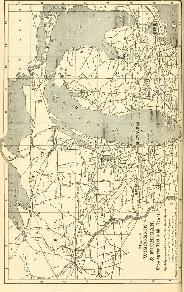 An illustration from Official American textile directory; containing reports of all the textile manufacturing establishments in the United States and Canada, together with the yarn trade index ... Comp. annually by the Textile world journal, 1914, leaf 177