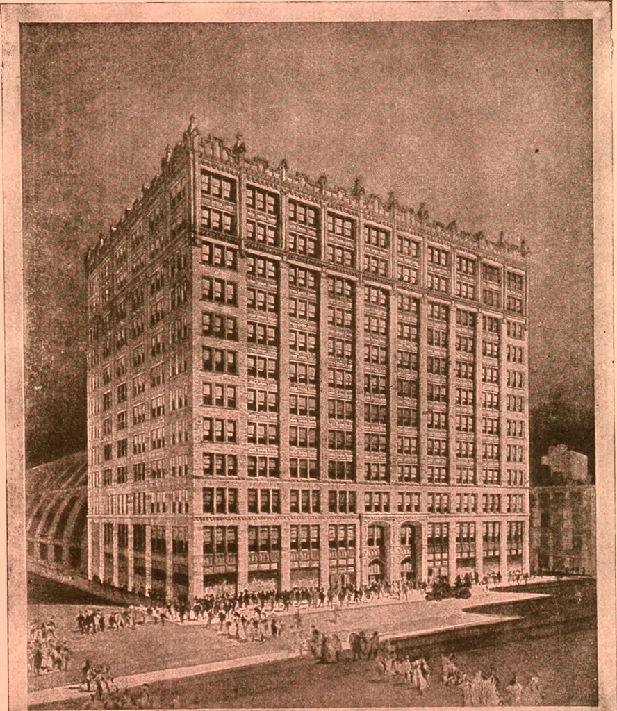An illustration from Official American textile directory; containing reports of all the textile manufacturing establishments in the United States and Canada, together with the yarn trade index ... Comp. annually by the Textile world journal, 1914, leaf 236