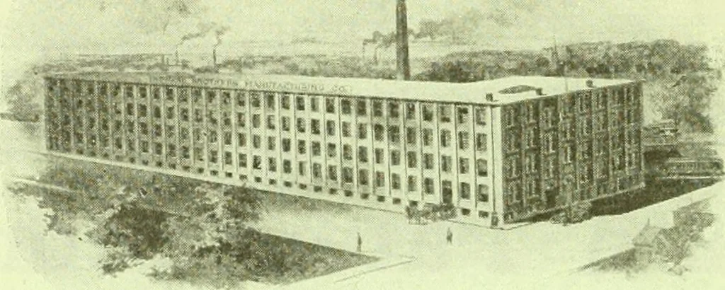 An illustration from Official American textile directory; containing reports of all the textile manufacturing establishments in the United States and Canada, together with the yarn trade index ... Comp. annually by the Textile world journal, 1914, leaf 29