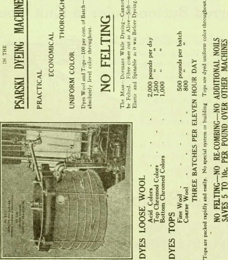 An illustration from Official American textile directory; containing reports of all the textile manufacturing establishments in the United States and Canada, together with the yarn trade index ... Comp. annually by the Textile world journal, 1914, leaf 42
