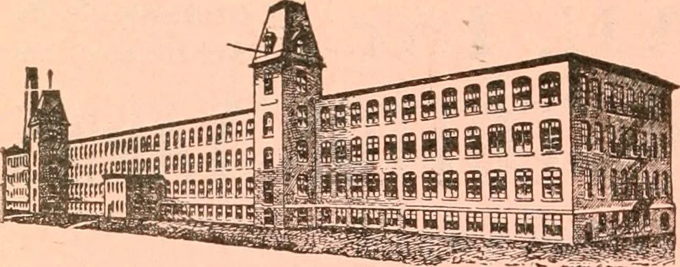An illustration from Official American textile directory; containing reports of all the textile manufacturing establishments in the United States and Canada, together with the yarn trade index ... Comp. annually by the Textile world journal, 1914, leaf 471