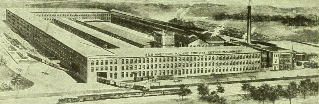 An illustration from Official American textile directory; containing reports of all the textile manufacturing establishments in the United States and Canada, together with the yarn trade index ... Comp. annually by the Textile world journal, 1914, leaf 75