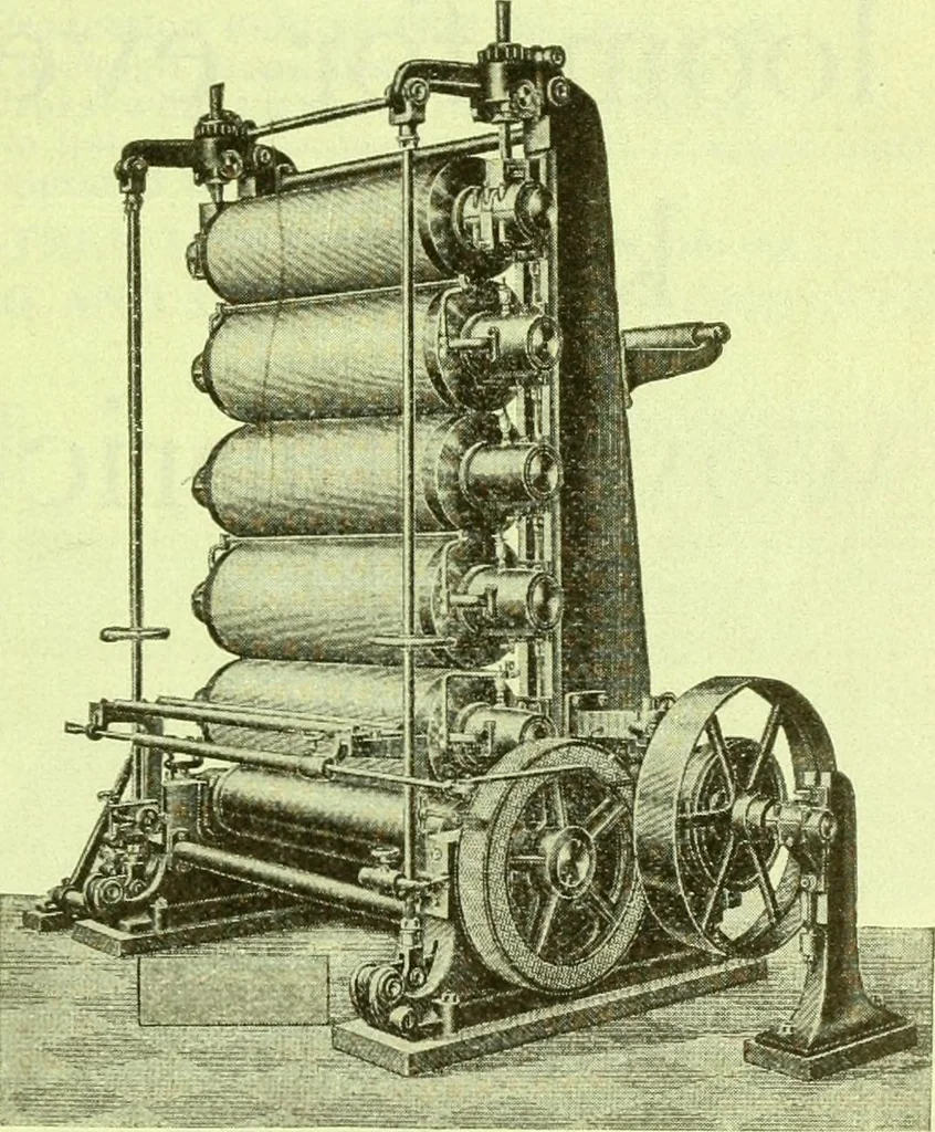 An illustration from Official American textile directory; containing reports of all the textile manufacturing establishments in the United States and Canada, together with the yarn trade index ... Comp. annually by the Textile world journal, 1915, leaf 10