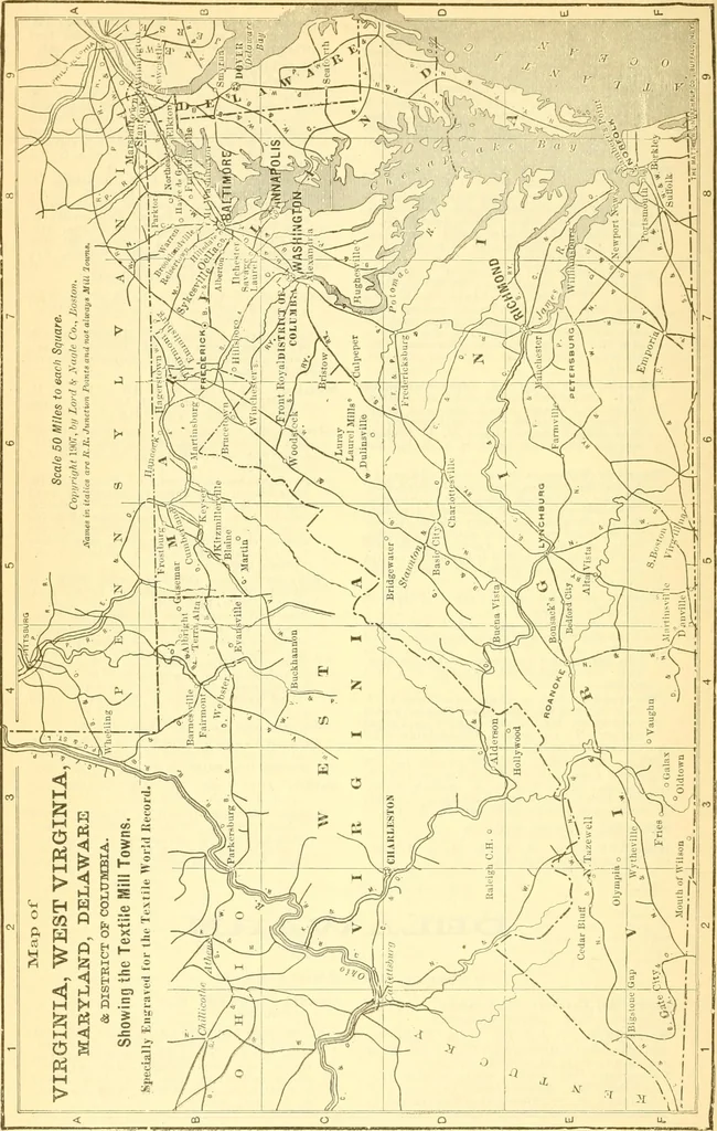 An illustration from Official American textile directory; containing reports of all the textile manufacturing establishments in the United States and Canada, together with the yarn trade index ... Comp. annually by the Textile world journal, 1915, leaf 119