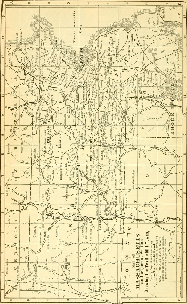 An illustration from Official American textile directory; containing reports of all the textile manufacturing establishments in the United States and Canada, together with the yarn trade index ... Comp. annually by the Textile world journal, 1915, leaf 147