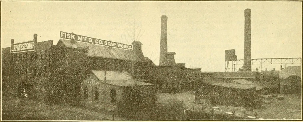An illustration from Official American textile directory; containing reports of all the textile manufacturing establishments in the United States and Canada, together with the yarn trade index ... Comp. annually by the Textile world journal, 1915, leaf 169