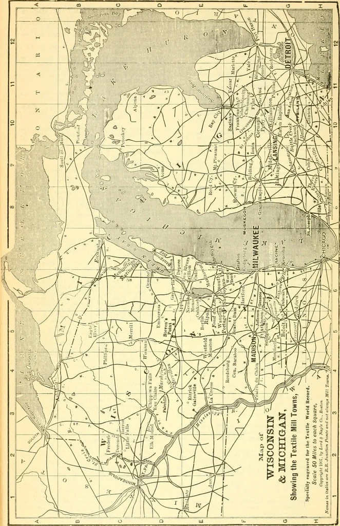 An illustration from Official American textile directory; containing reports of all the textile manufacturing establishments in the United States and Canada, together with the yarn trade index ... Comp. annually by the Textile world journal, 1915, leaf 181