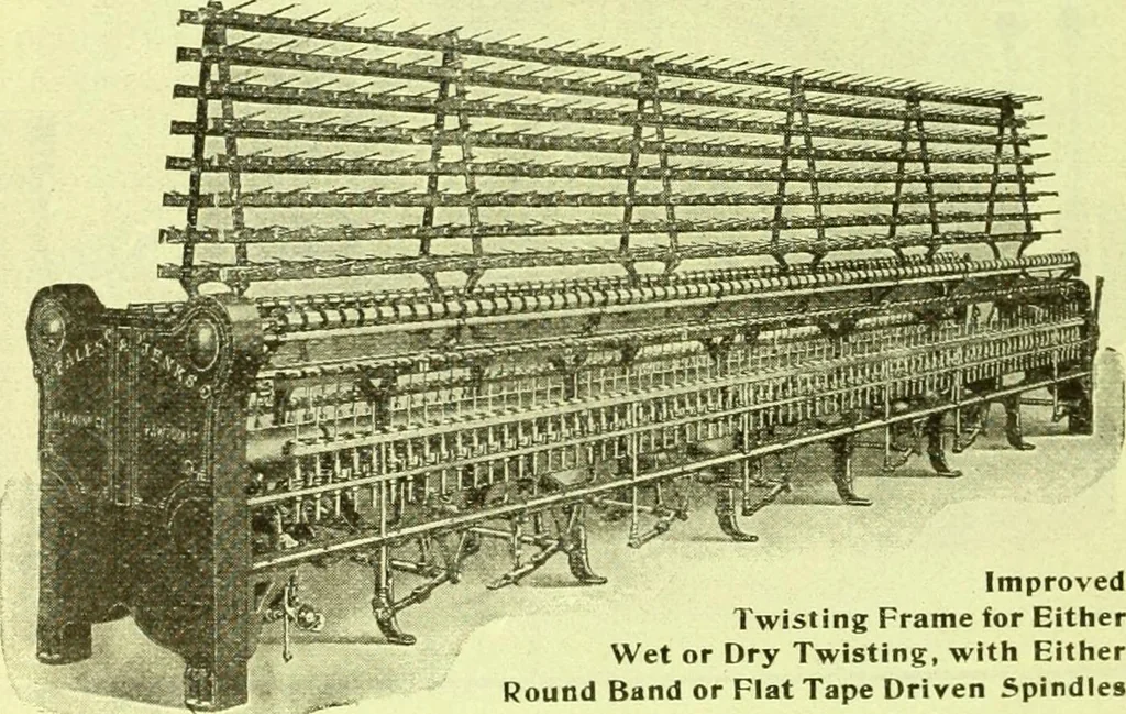 An illustration from Official American textile directory; containing reports of all the textile manufacturing establishments in the United States and Canada, together with the yarn trade index ... Comp. annually by the Textile world journal, 1915, leaf 21
