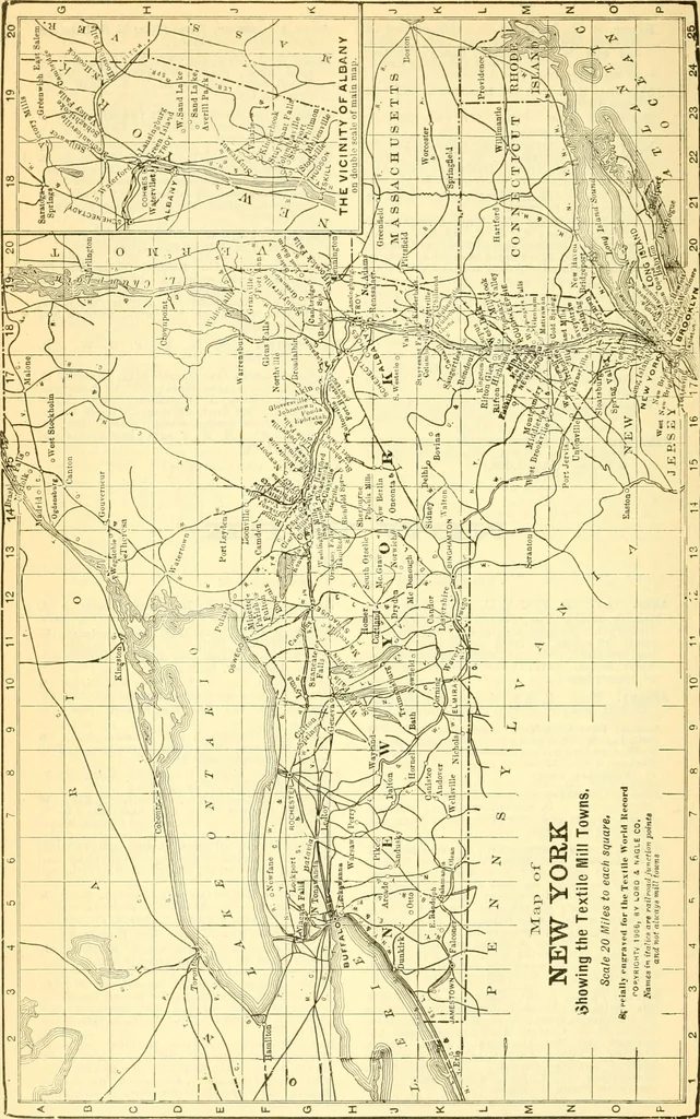 An illustration from Official American textile directory; containing reports of all the textile manufacturing establishments in the United States and Canada, together with the yarn trade index ... Comp. annually by the Textile world journal, 1915, leaf 215