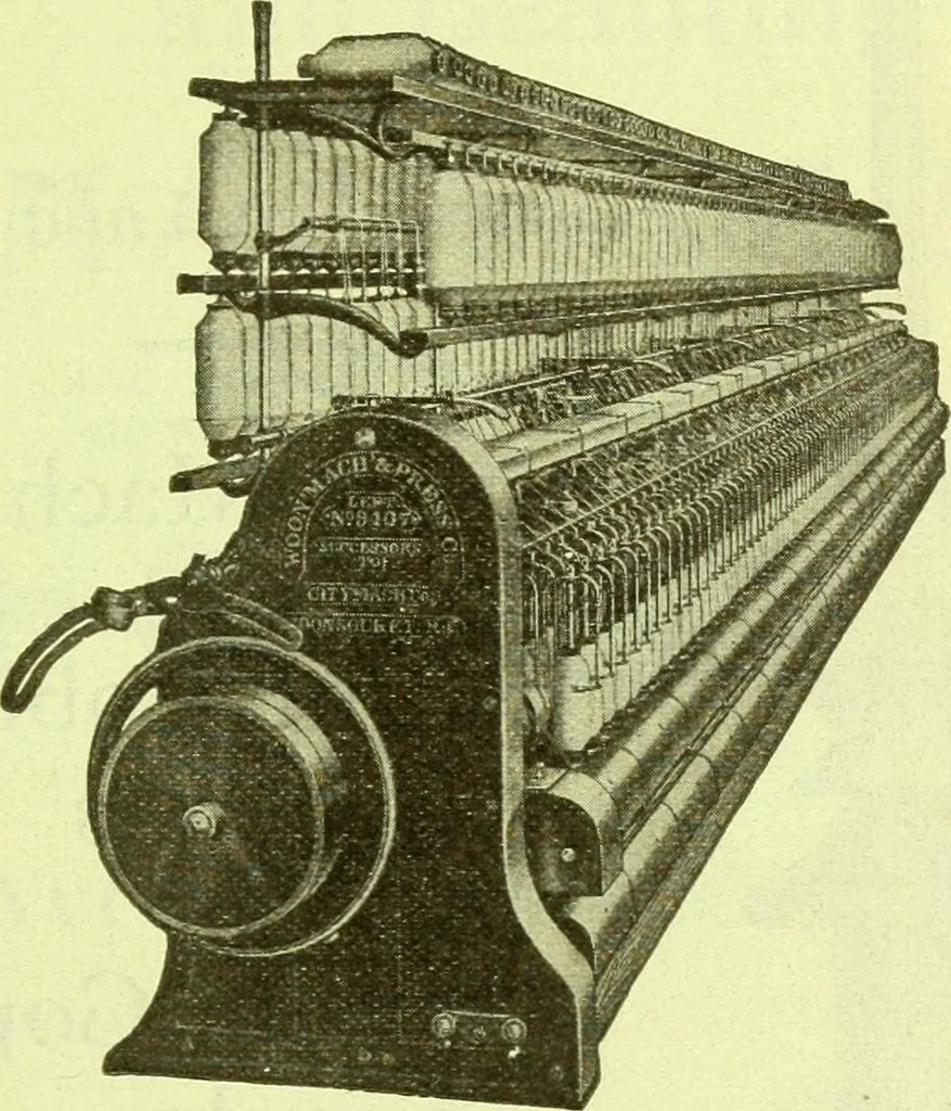 An illustration from Official American textile directory; containing reports of all the textile manufacturing establishments in the United States and Canada, together with the yarn trade index ... Comp. annually by the Textile world journal, 1915, leaf 22