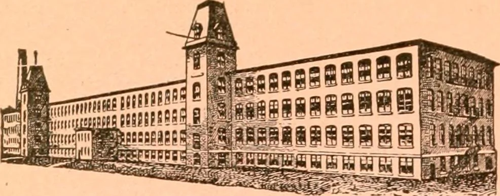 An illustration from Official American textile directory; containing reports of all the textile manufacturing establishments in the United States and Canada, together with the yarn trade index ... Comp. annually by the Textile world journal, 1915, leaf 411