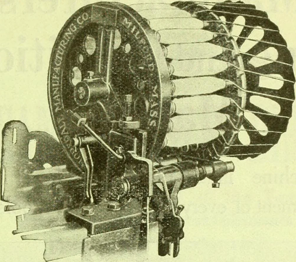 An illustration from Official American textile directory; containing reports of all the textile manufacturing establishments in the United States and Canada, together with the yarn trade index ... Comp. annually by the Textile world journal, 1915, leaf 56
