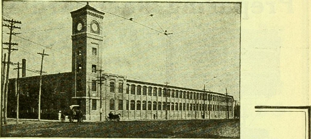 An illustration from Official American textile directory; containing reports of all the textile manufacturing establishments in the United States and Canada, together with the yarn trade index ... Comp. annually by the Textile world journal, 1915, leaf 622