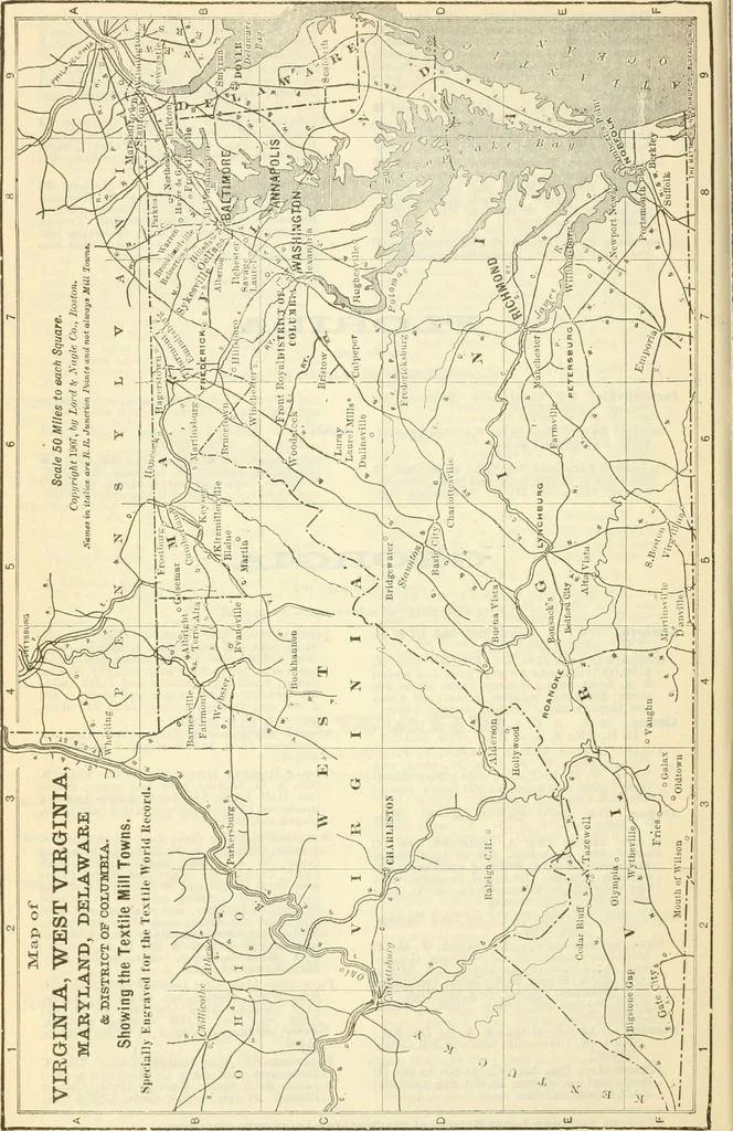 An illustration from Official American textile directory; containing reports of all the textile manufacturing establishments in the United States and Canada, together with the yarn trade index ... Comp. annually by the Textile world journal, 1916, leaf 117
