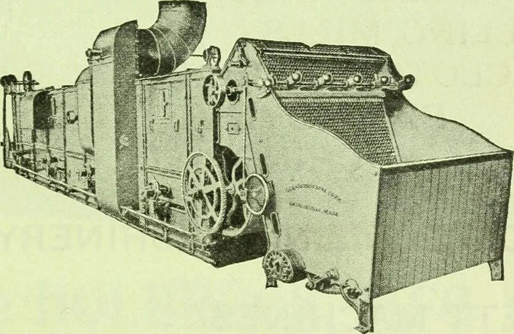 An illustration from Official American textile directory; containing reports of all the textile manufacturing establishments in the United States and Canada, together with the yarn trade index ... Comp. annually by the Textile world journal, 1916, leaf 14