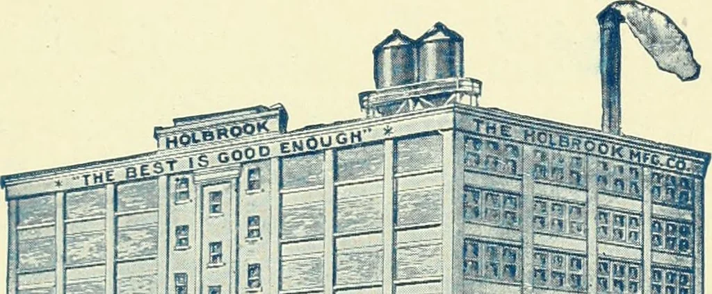 An illustration from Official American textile directory; containing reports of all the textile manufacturing establishments in the United States and Canada, together with the yarn trade index ... Comp. annually by the Textile world journal, 1916, leaf 16