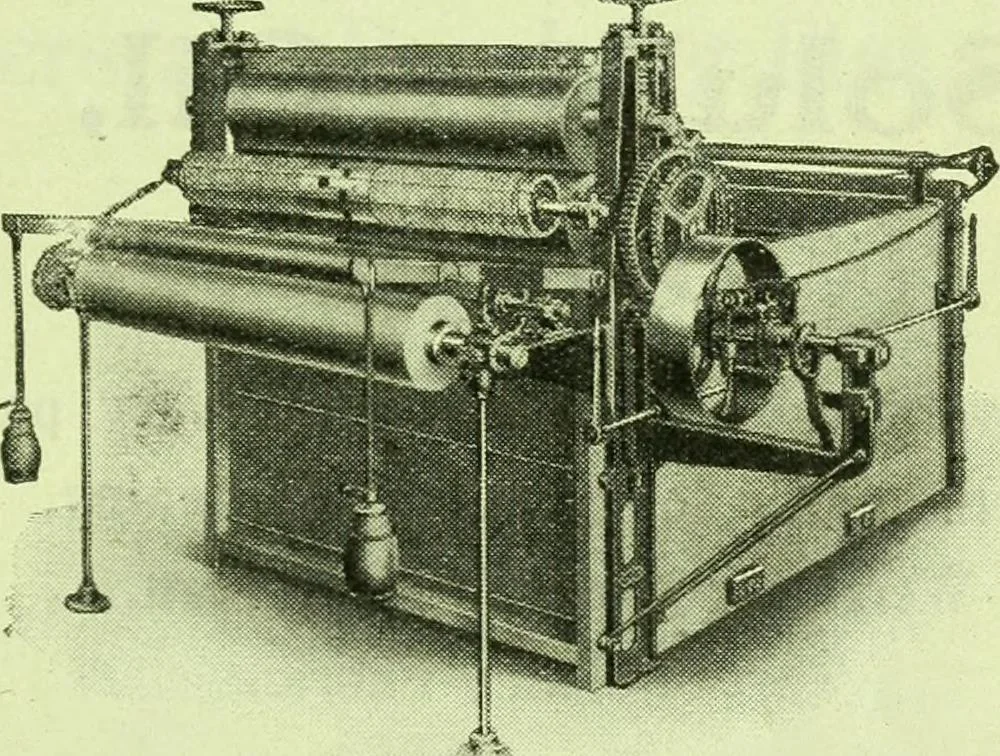 An illustration from Official American textile directory; containing reports of all the textile manufacturing establishments in the United States and Canada, together with the yarn trade index ... Comp. annually by the Textile world journal, 1916, leaf 18