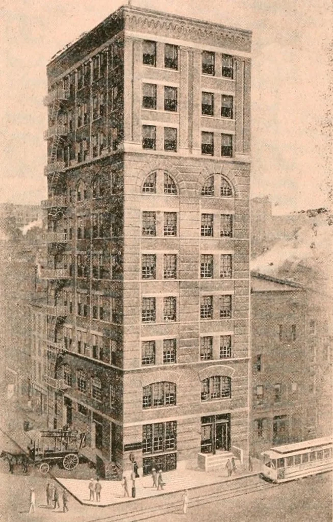 An illustration from Official American textile directory; containing reports of all the textile manufacturing establishments in the United States and Canada, together with the yarn trade index ... Comp. annually by the Textile world journal, 1916, leaf 193