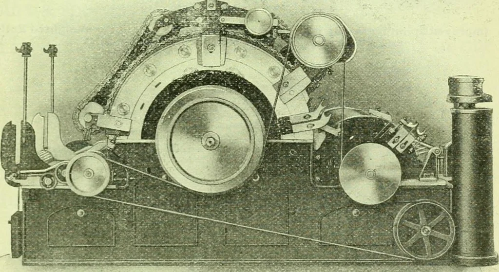 An illustration from Official American textile directory; containing reports of all the textile manufacturing establishments in the United States and Canada, together with the yarn trade index ... Comp. annually by the Textile world journal, 1916, leaf 20