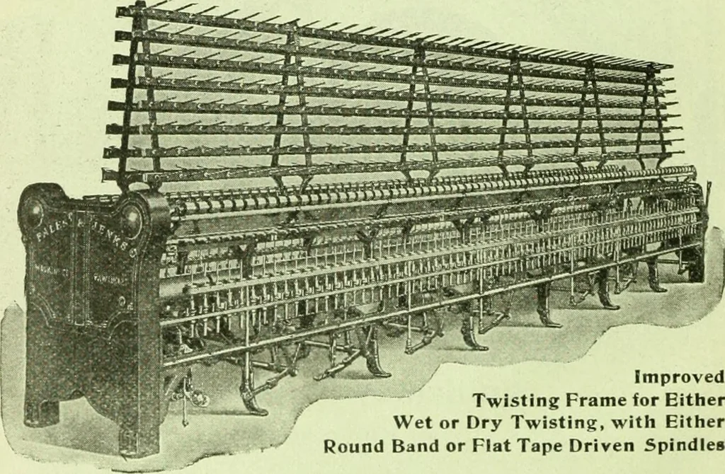 An illustration from Official American textile directory; containing reports of all the textile manufacturing establishments in the United States and Canada, together with the yarn trade index ... Comp. annually by the Textile world journal, 1916, leaf 21