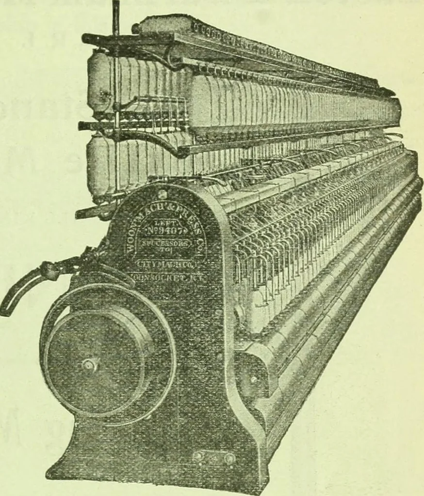 An illustration from Official American textile directory; containing reports of all the textile manufacturing establishments in the United States and Canada, together with the yarn trade index ... Comp. annually by the Textile world journal, 1916, leaf 22