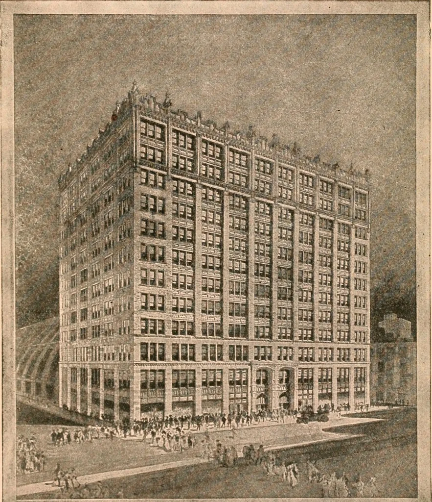 An illustration from Official American textile directory; containing reports of all the textile manufacturing establishments in the United States and Canada, together with the yarn trade index ... Comp. annually by the Textile world journal, 1916, leaf 246