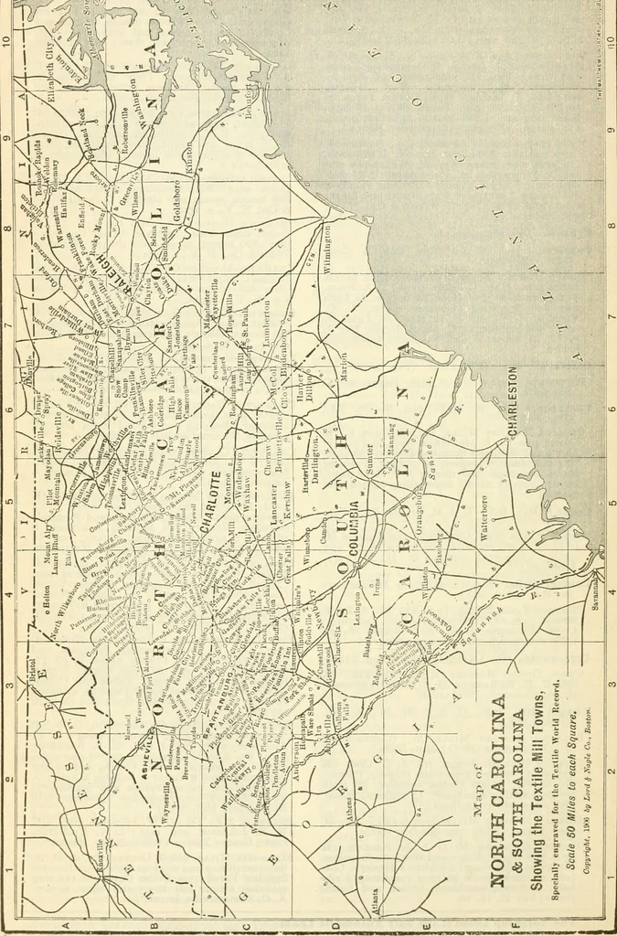 An illustration from Official American textile directory; containing reports of all the textile manufacturing establishments in the United States and Canada, together with the yarn trade index ... Comp. annually by the Textile world journal, 1916, leaf 257