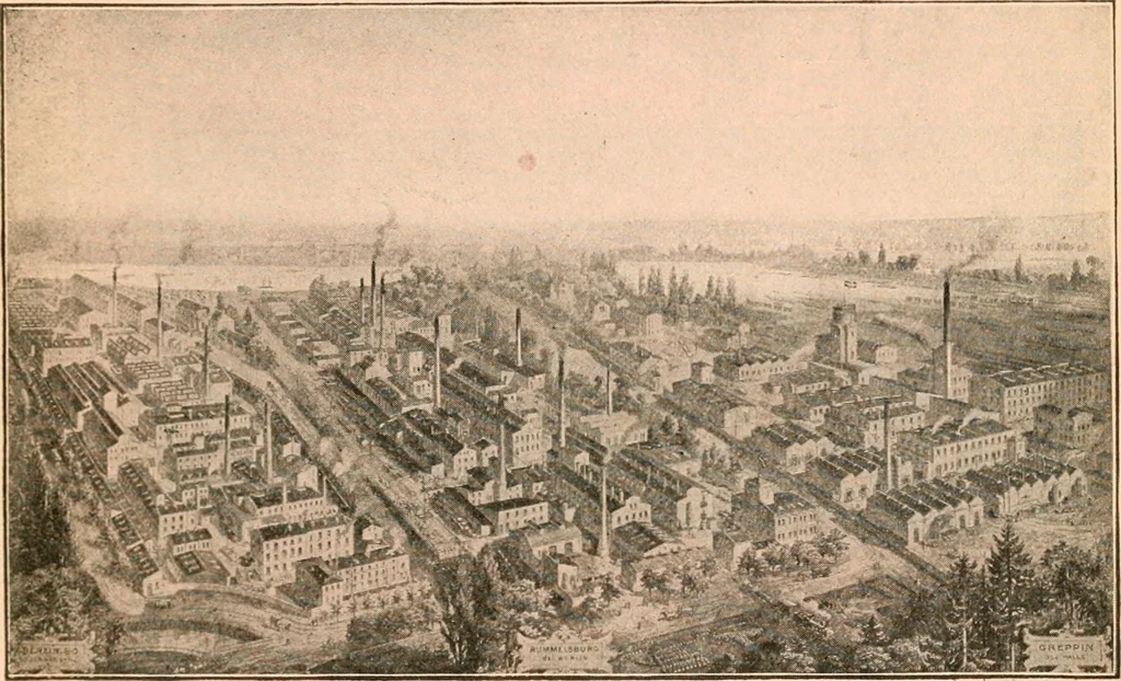An illustration from Official American textile directory; containing reports of all the textile manufacturing establishments in the United States and Canada, together with the yarn trade index ... Comp. annually by the Textile world journal, 1916, leaf 316