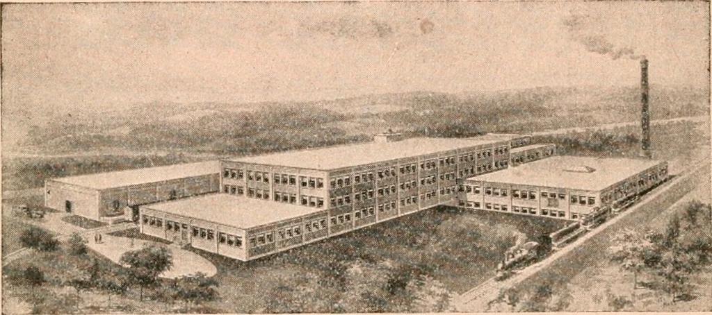 An illustration from Official American textile directory; containing reports of all the textile manufacturing establishments in the United States and Canada, together with the yarn trade index ... Comp. annually by the Textile world journal, 1916, leaf 317