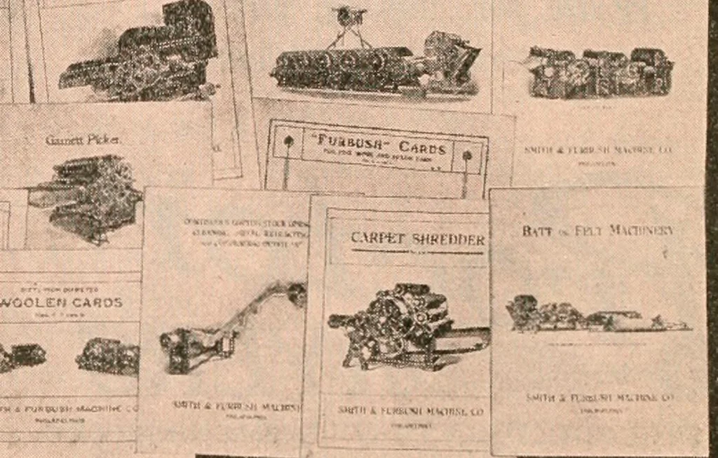 An illustration from Official American textile directory; containing reports of all the textile manufacturing establishments in the United States and Canada, together with the yarn trade index ... Comp. annually by the Textile world journal, 1916, leaf 335