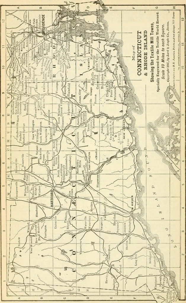 An illustration from Official American textile directory; containing reports of all the textile manufacturing establishments in the United States and Canada, together with the yarn trade index ... Comp. annually by the Textile world journal, 1916, leaf 349