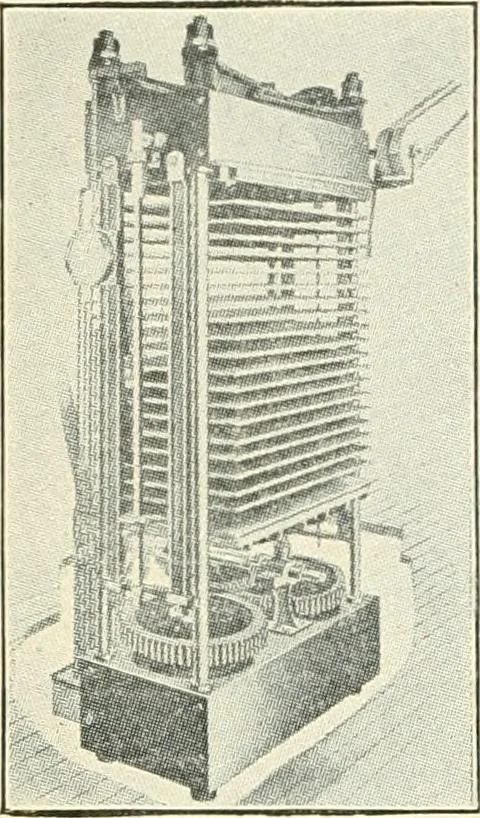 An illustration from Official American textile directory; containing reports of all the textile manufacturing establishments in the United States and Canada, together with the yarn trade index ... Comp. annually by the Textile world journal, 1916, leaf 35