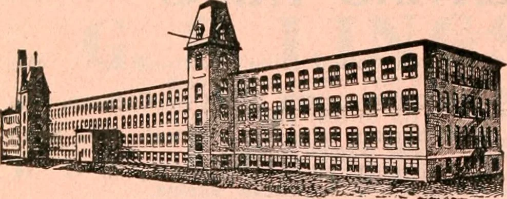 An illustration from Official American textile directory; containing reports of all the textile manufacturing establishments in the United States and Canada, together with the yarn trade index ... Comp. annually by the Textile world journal, 1916, leaf 419