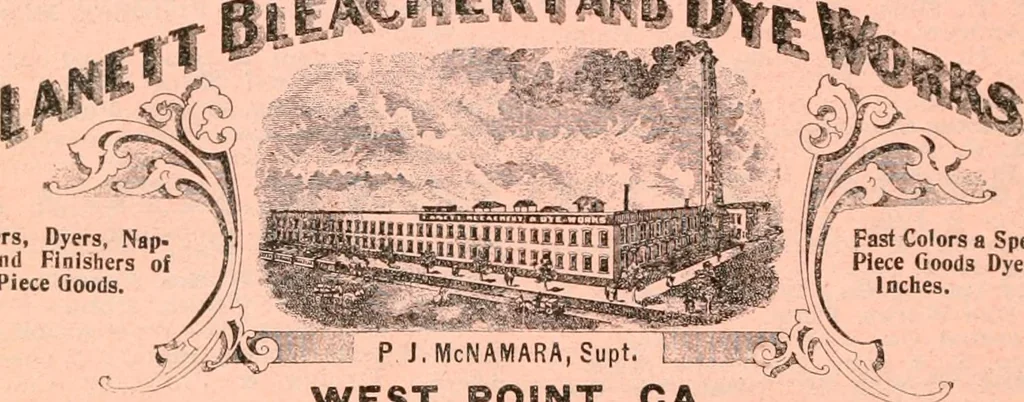 An illustration from Official American textile directory; containing reports of all the textile manufacturing establishments in the United States and Canada, together with the yarn trade index ... Comp. annually by the Textile world journal, 1916, leaf 455