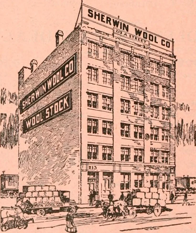 An illustration from Official American textile directory; containing reports of all the textile manufacturing establishments in the United States and Canada, together with the yarn trade index ... Comp. annually by the Textile world journal, 1916, leaf 477