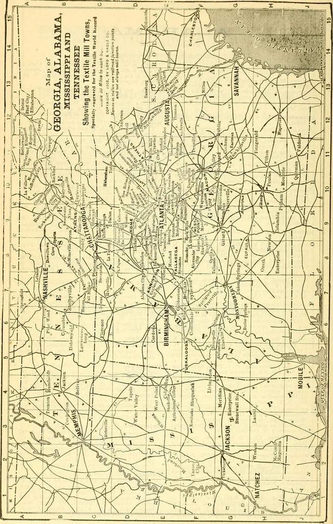 An illustration from Official American textile directory; containing reports of all the textile manufacturing establishments in the United States and Canada, together with the yarn trade index ... Comp. annually by the Textile world journal, 1917, leaf 107