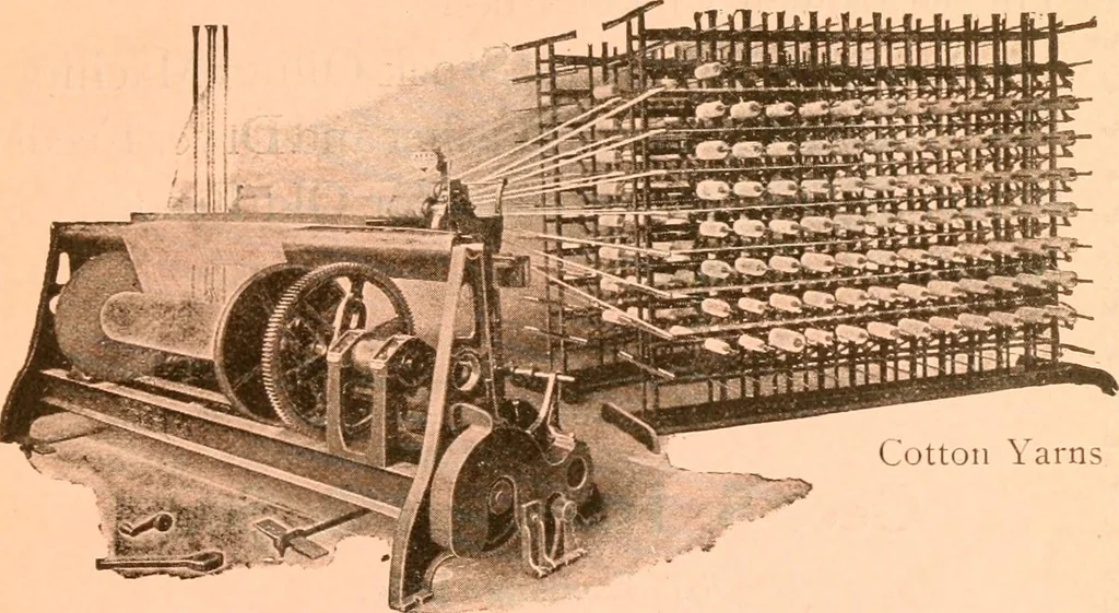 An illustration from Official American textile directory; containing reports of all the textile manufacturing establishments in the United States and Canada, together with the yarn trade index ... Comp. annually by the Textile world journal, 1917, leaf 12