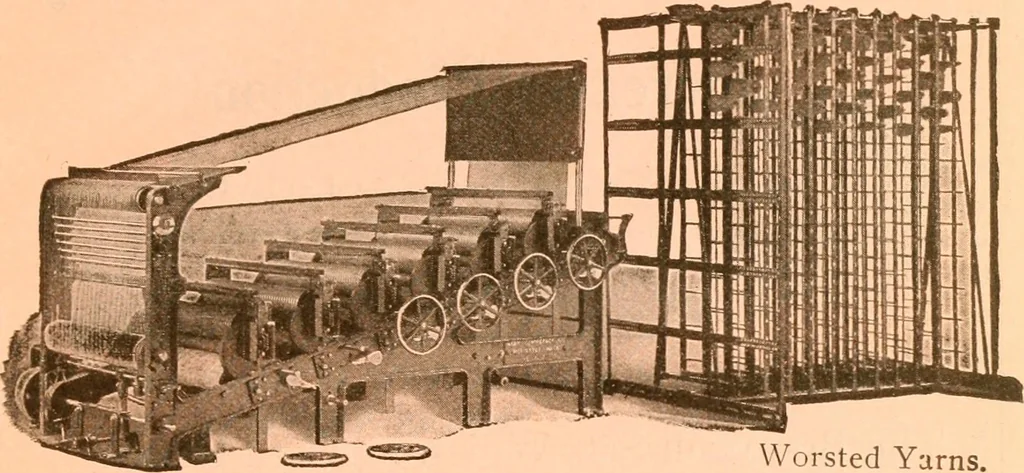 An illustration from Official American textile directory; containing reports of all the textile manufacturing establishments in the United States and Canada, together with the yarn trade index ... Comp. annually by the Textile world journal, 1917, leaf 12