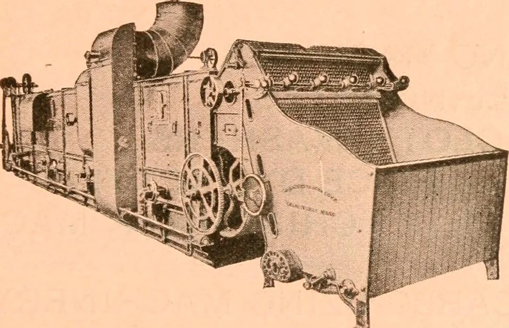 An illustration from Official American textile directory; containing reports of all the textile manufacturing establishments in the United States and Canada, together with the yarn trade index ... Comp. annually by the Textile world journal, 1917, leaf 14