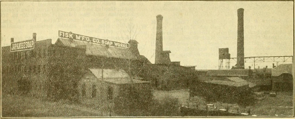An illustration from Official American textile directory; containing reports of all the textile manufacturing establishments in the United States and Canada, together with the yarn trade index ... Comp. annually by the Textile world journal, 1917, leaf 173