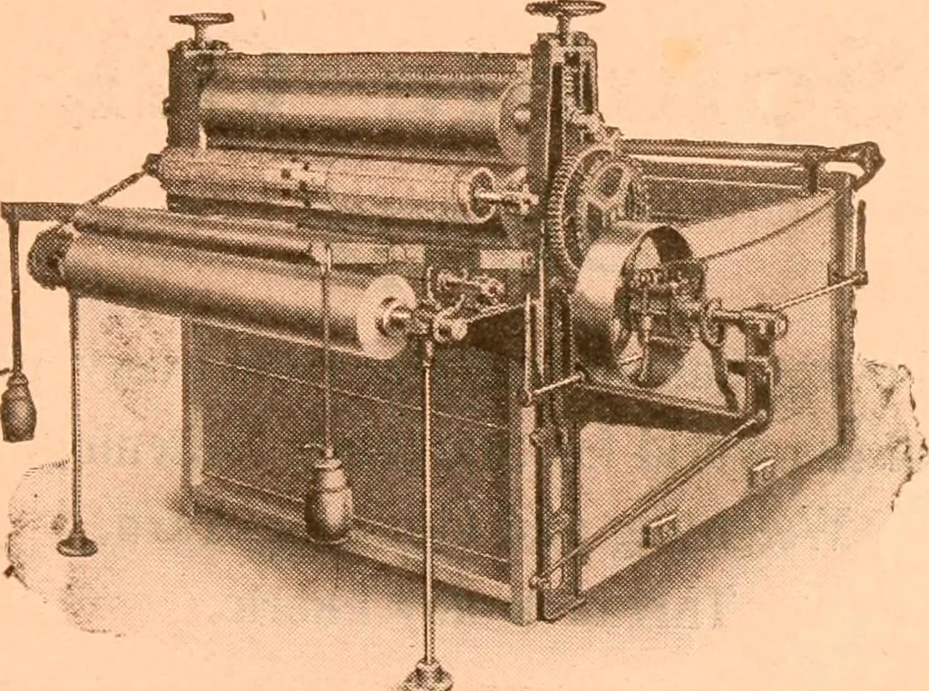 An illustration from Official American textile directory; containing reports of all the textile manufacturing establishments in the United States and Canada, together with the yarn trade index ... Comp. annually by the Textile world journal, 1917, leaf 18