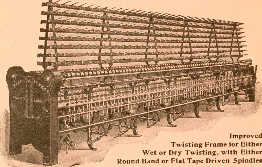 An illustration from Official American textile directory; containing reports of all the textile manufacturing establishments in the United States and Canada, together with the yarn trade index ... Comp. annually by the Textile world journal, 1917, leaf 21