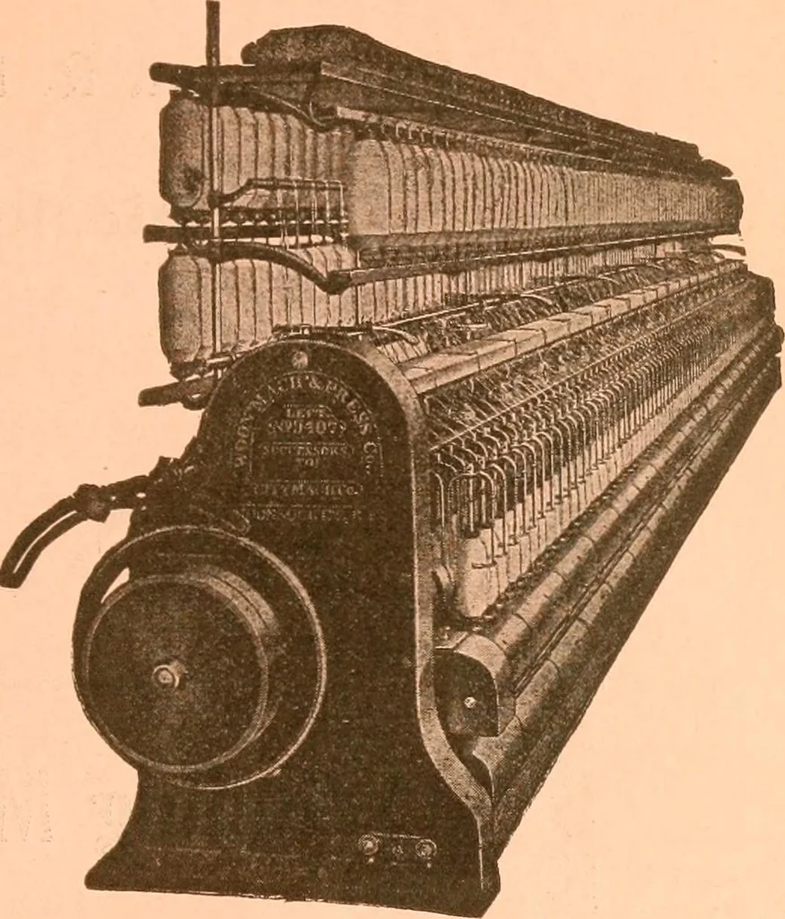 An illustration from Official American textile directory; containing reports of all the textile manufacturing establishments in the United States and Canada, together with the yarn trade index ... Comp. annually by the Textile world journal, 1917, leaf 22