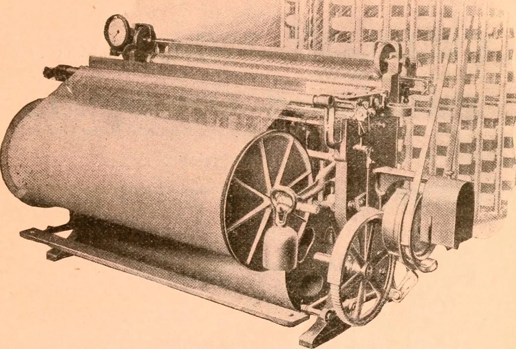 An illustration from Official American textile directory; containing reports of all the textile manufacturing establishments in the United States and Canada, together with the yarn trade index ... Comp. annually by the Textile world journal, 1917, leaf 24