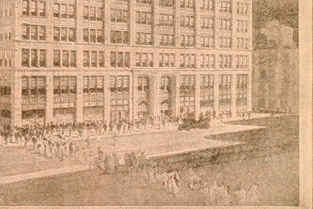An illustration from Official American textile directory; containing reports of all the textile manufacturing establishments in the United States and Canada, together with the yarn trade index ... Comp. annually by the Textile world journal, 1917, leaf 250