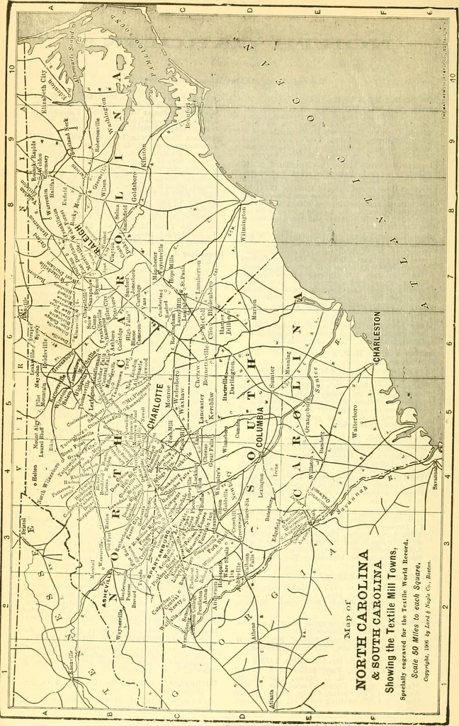 An illustration from Official American textile directory; containing reports of all the textile manufacturing establishments in the United States and Canada, together with the yarn trade index ... Comp. annually by the Textile world journal, 1917, leaf 265